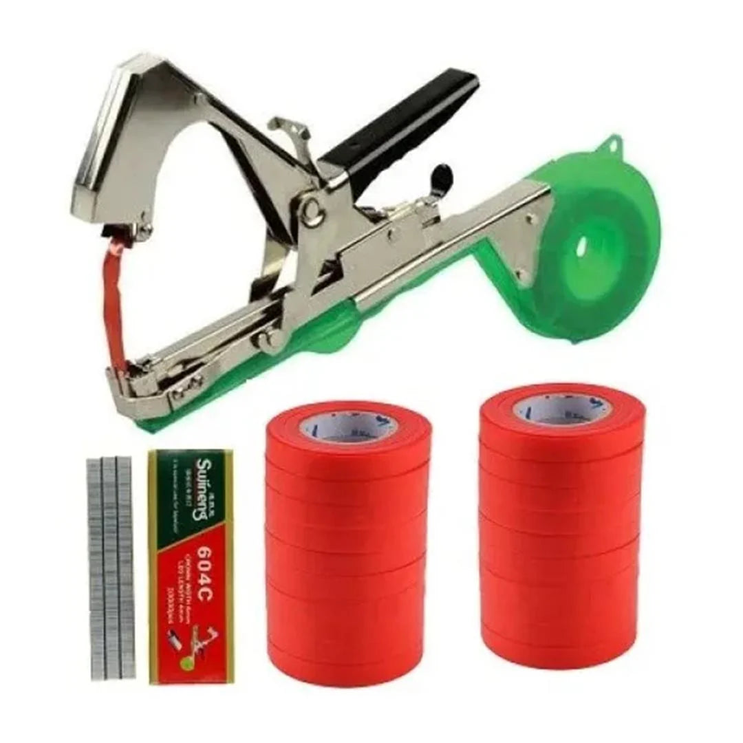 Set 2 x Aparat pentru legat vita de vie, pomi fructiferi si legume + 40 Role + 20 000 Capse CADOU