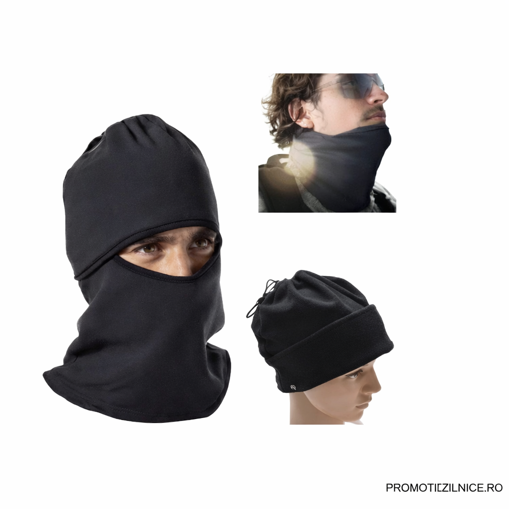Pachet 1+1 Cadou Cagula 3in1 Fleece Unisex – Protectie Termica pentru Iarna, Schi, Moto, Drumetii PromotiiZilnice