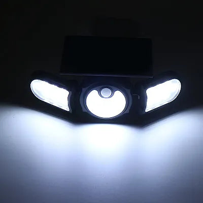 Proiector SH-1206B TRIPLU 30W 140LED COB Cu Panou Solar