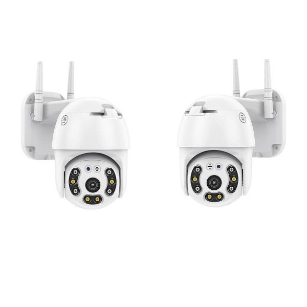 Pachet 2 x camera supraveghere WIFI, 2MP, FULL HD, vedere color noaptea, Micro SD, Rotire 360, detectie forma umana