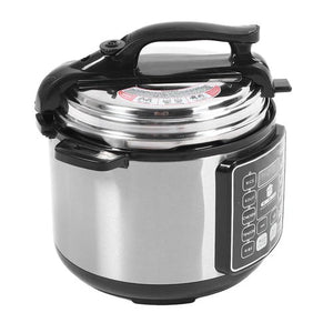 Multicooker 6L cu 14 programe, gatire sub presiune si mentinere la cald, negru/argintiu - PromotiiZilnice