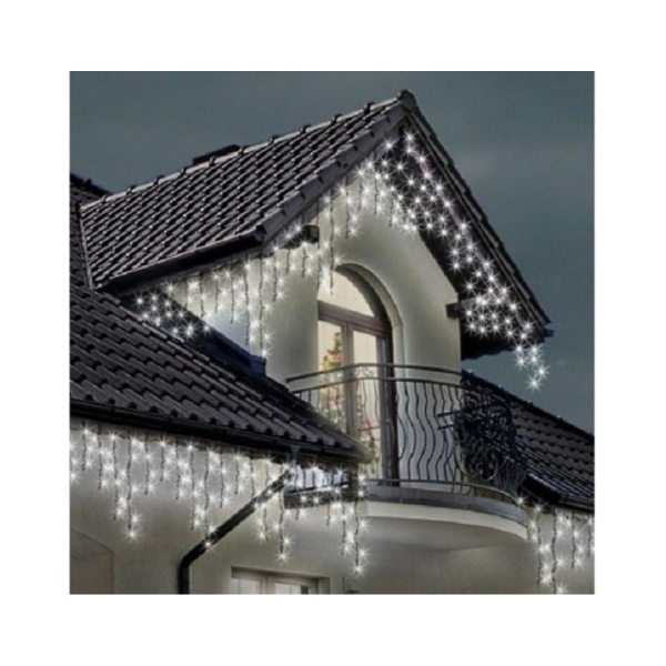 Set 3x Instalatie franjuri 12M Alb Rece