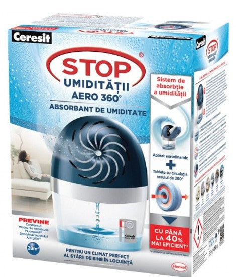Dezumidificator camera Ceresit AERO 360, Blue