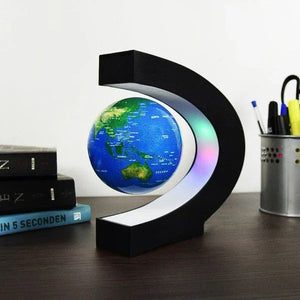Glob pamantesc plutitor care leviteaza cu suport luminat colorat PromotiiZilnice