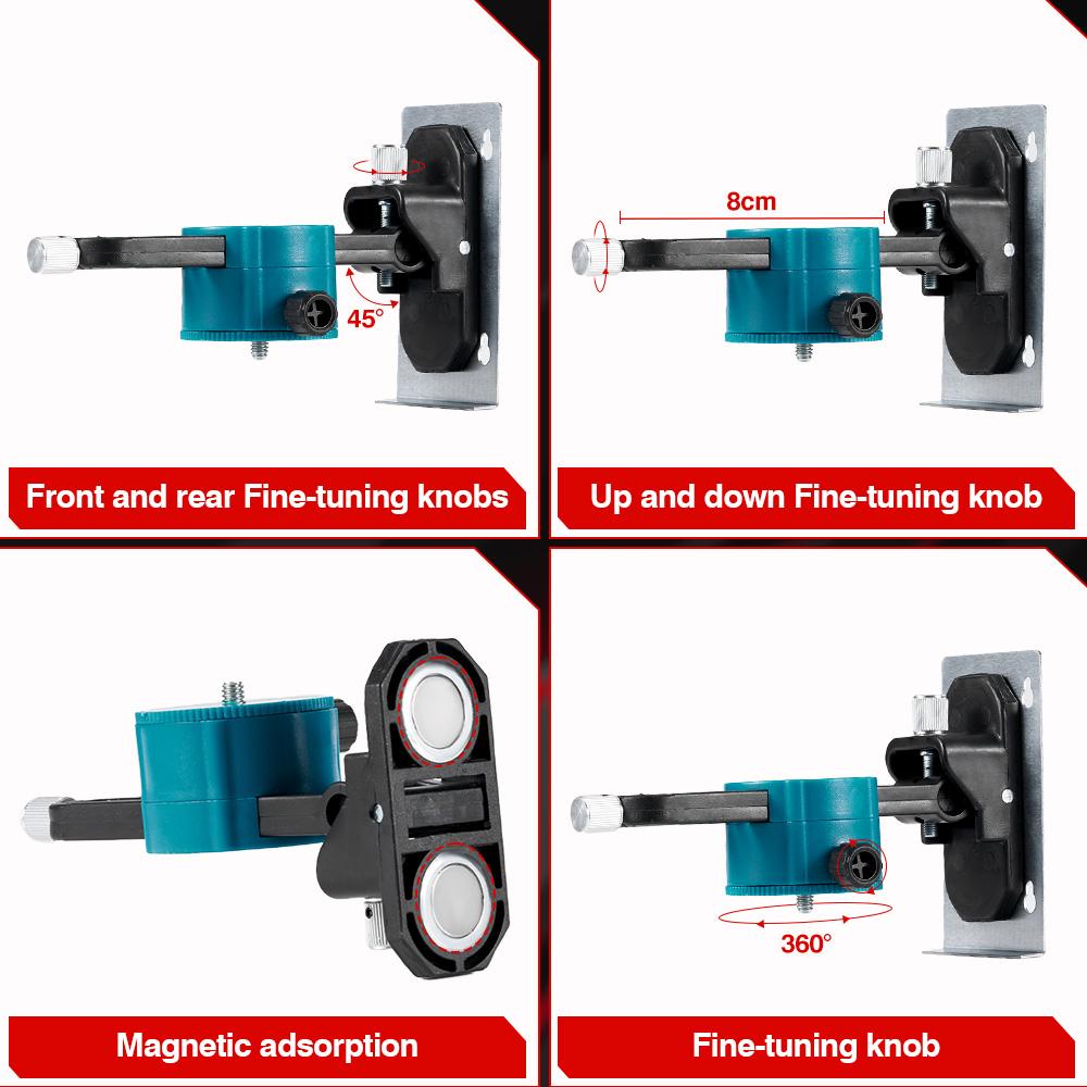 Nivela laser 4D, 16 linii, cu telecomanda, cu 1 baterie, albastru/negru - PromotiiZilnice