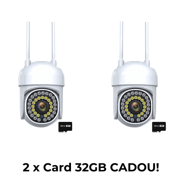 Set 2 x Camera de supraveghere Smart WIFI IP 360 + 2 carduri 32GB CADOU!