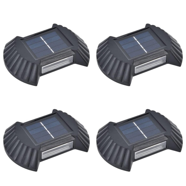 Set 4 x Lampi Solare LED Bidirectionale pentru Pereti, Scari, Terase si Garduri
