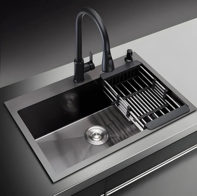 Chiuveta Bucatarie Profesionala Inox HS GRI-NEGRU 750x450 mm