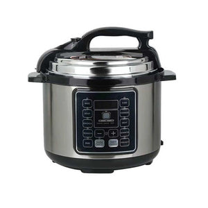 Multicooker 6L cu 14 programe, gatire sub presiune si mentinere la cald, negru/argintiu - PromotiiZilnice