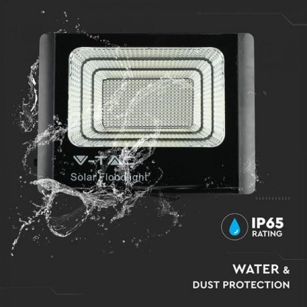 Proiector LED 25W cu panou solar si telecomanda