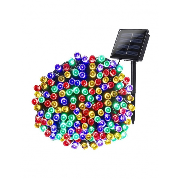 Promotie! - Instalatie 100 LED pentru exterior cu incarcare solara