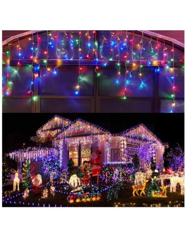 Set 3x Instalatie franjuri 12 M  alb rece sau albastru