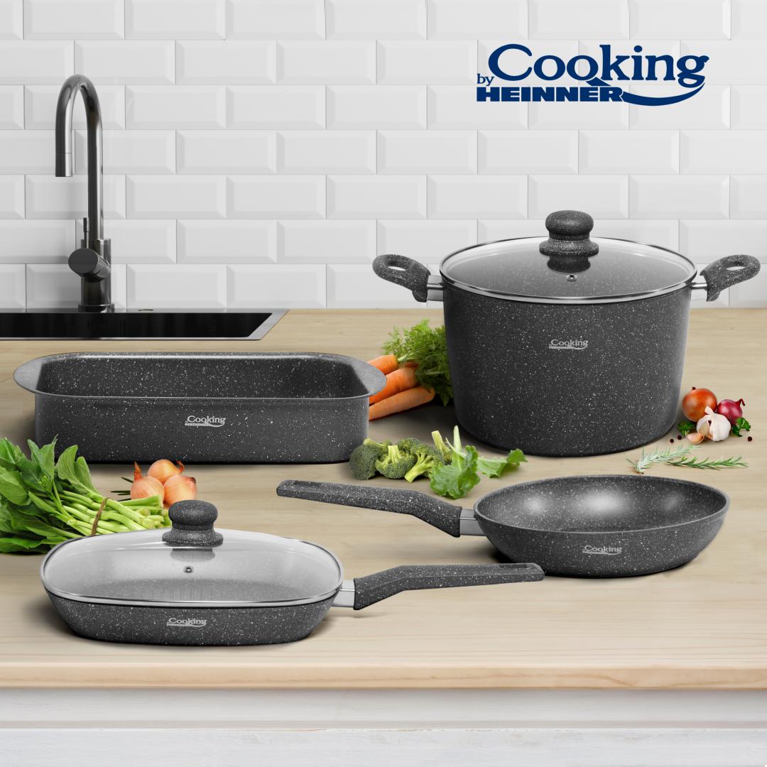 SET GATIT 6 PIESE ALUMINIU, GUSTAVO, COOKING BY HEINNER