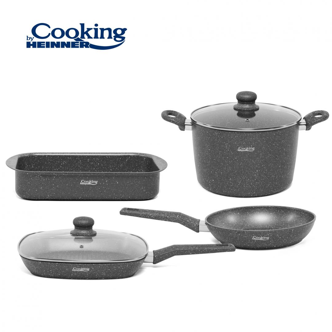 SET GATIT 6 PIESE ALUMINIU, GUSTAVO, COOKING BY HEINNER